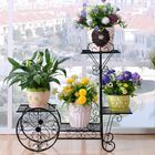 Nordic Cart Shape Metal Flower Stand